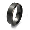 201 Stainless Steel Plain Band Ring for Men Women RJEW-WH0010-06H-MB-1