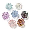 UV Plating Iridescent Transparent Acrylic Beads X-MACR-M031-01-1