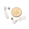 Natural Quartz Crystal Dangle Stud Earrings EJEW-JE06371-09-4