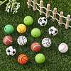 Ball Style Food Grade Eco-Friendly Silicone Focal Beads SIL-YW0001-10-5