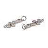 Brass Micro Pave Cubic Zirconia Pendants KK-E068-VB311-3