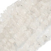 Natural Rainbow Moonstone Chip Beads Strands G-C195-01-2
