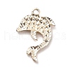 Alloy Crystal Rhinestone Pendants ALRI-C007-62LG-2
