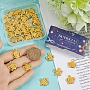 SUNNYCLUE 40Pcs Rack Plating Alloy Pendant Rhinestone Settings FIND-SC0013-27-3