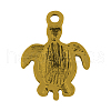 Tibetan Style Alloy Sea Turtle Pendants TIBEP-22101-AG-LF-2