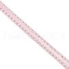 Double Edge Silver Thread Grosgrain Ribbon for Wedding Festival Decoration SRIB-L012-9mm-123-2