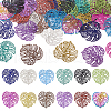  48Pcs 12 Styles 430 & 201 Stainless Steel Filigree Pendants STAS-TA0002-19-1