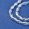 Electroplate Glass Beads Strands X-EGLA-R020-8x4mm-13-3