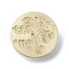 Miss You Wax Seal Brass Stamp Heads AJEW-M038-01E-G-2