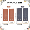 Gorgecraft 2Pcs 2 Style Leather Tape Measure Clip for Belt AJEW-GF0007-76-2
