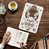 Plastic Reusable Drawing Painting Stencils Templates DIY-WH0202-274-3