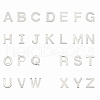 304 Stainless Steel Alphabet Letter Charms STAS-PH0019-70-1