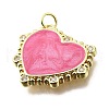 Brass Micro Pave Cubic Zirconia Enamel Pendants KK-V011-22G-B-2