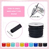SUNNYCLUE 50M 10 Colors Hollow Pipe PVC Tubular Synthetic Rubber Cord RCOR-SC0001-02-2