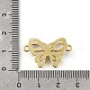 Brass Pave Clear Cubic Zirconia Connector Charms KK-Q066-11G-3