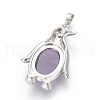Natural Amethyst Pendants G-L512-A07-3