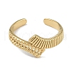 304 Stainless Steel Open Cuff Rings for Women RJEW-U001-04G-2