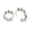 Brass Hoop Earrings EJEW-L211-010C-P-2