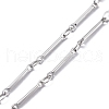 3.28 Feet Real Platinum Brass Bar Link Chains X-CHC-R126-13P-3