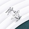 304 Stainless Steel Cuff Rings RJEW-D306-27P-01-4