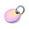 Ion Plating(IP) 304 Stainless Steel Pendants STAS-I311-32B-RC-2
