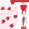Beebeecraft 12Pcs Valentine's Day Transparent Resin Pendants RESI-BBC0001-02-2