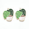 Alloy Enamel Pendants FIND-I014-07LG-1