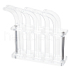 Transparent Acrylic Earring Try-On Stick Organizer Stands EDIS-WH0030-35-1