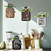 Wooden Pendant Decoration HJEW-WH0074-018-4