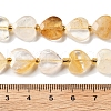 Natural Yellow Hematoid Quartz Beads Strands G-B044-B18-01-5