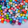 Round Silicone Focal Beads SI-JX0046A-90-4