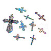 12Pcs 6 Styles Plated Alloy Pendants FIND-TA0001-44-12