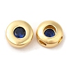 Brass Micro Pave Cubic Zirconia Beads ZIRC-Q202-18G-01-1