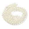Electroplate Glass Beads Strands EGLA-D020-6x4mm-70-3