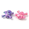 UV Plating Opaque Acrylic Beads X-SACR-L005-04-3
