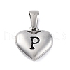 304 Stainless Steel Pendants STAS-P278-01P-P-1-1