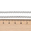 Tarnish Resistant 304 Stainless Steel Rolo Chain Necklaces NJEW-L136-07P-2
