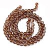 Frosted Transparent Glass Bead Strands X1-GLAA-P065-8mm-13-5