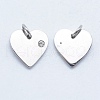 316 Surgical Stainless Steel Pendants STAS-J038-05P-2