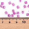 6/0 Transparent Inside Colours Glass Seed Beads SEED-N006-003I-4