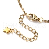 304 Stainless Steel Cross Link Bracelets BJEW-JB11699-01-4