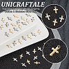Unicraftale 100Pcs 2 Colors 304 Stainless Steel Tiny Cross Charms FIND-UN0004-01-4