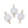 Opaque Acrylic Links Connector Charms KK-K296-07A-G-1