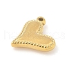 304 Stainless Steel Heart Pendants STAS-R162-01G-01-2