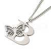 201 Stainless Steel Necklaces NJEW-Q336-01B-P-4