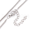 Mother's Day Jewellery Butterfly Rack Plating Brass ABS Pearl Pendant Necklaces NJEW-S423-03P-3