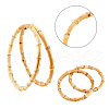 CHGCRAFT 4Pcs 2 Colors Bamboo Bag Handle WOOD-CA0001-30-5