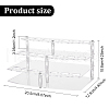3-Tier 21-Hole Acrylic Lipstick Display Stands ODIS-WH0002-51-2