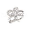 Brass Micro Pave Cubic Zirconia Pendants KK-D283-05P-2