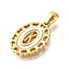 Golden 304 Stainless Steel Pendants STAS-K300-02G-K-2